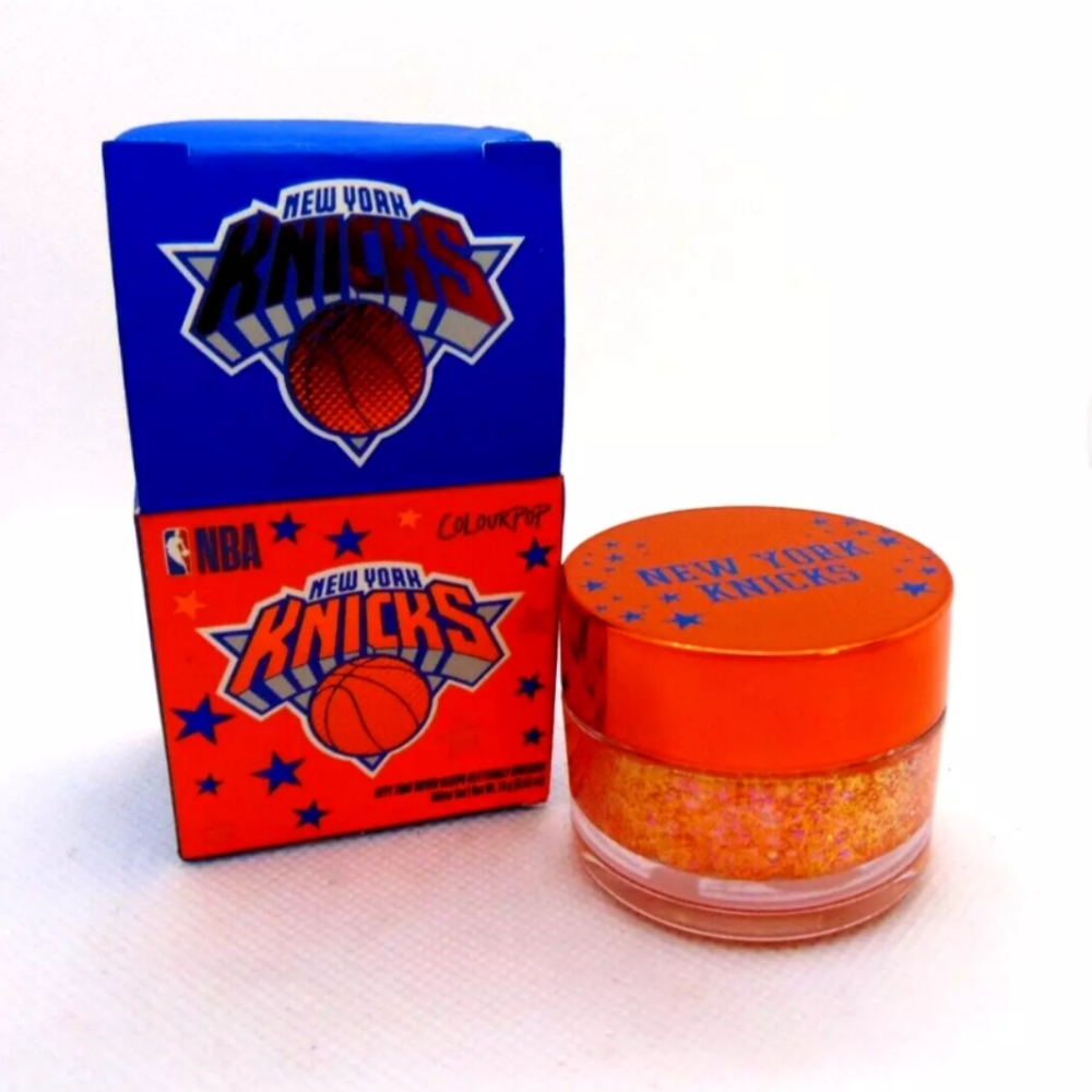 Colourpop NBA Knicks Makeup Bag, Go NY Gel Eyeliner Duo & Knicks Glitter Gel - Picture 9 of 11